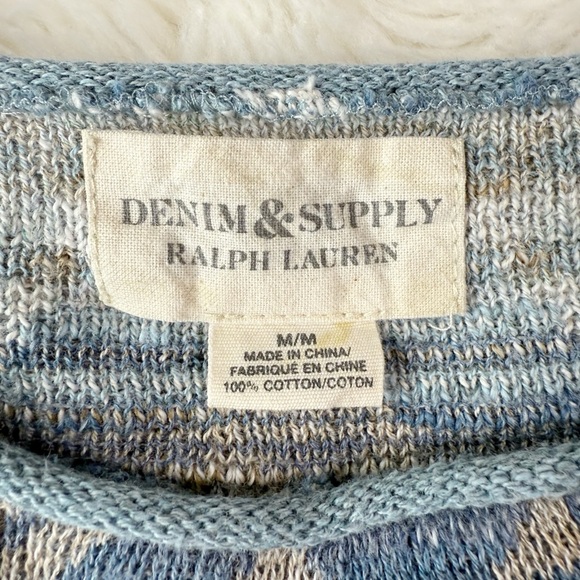 Denim & Supply Ralph Lauren Aztec Tribal Print Knit Sweater M Western Vintage - Picture 4 of 8